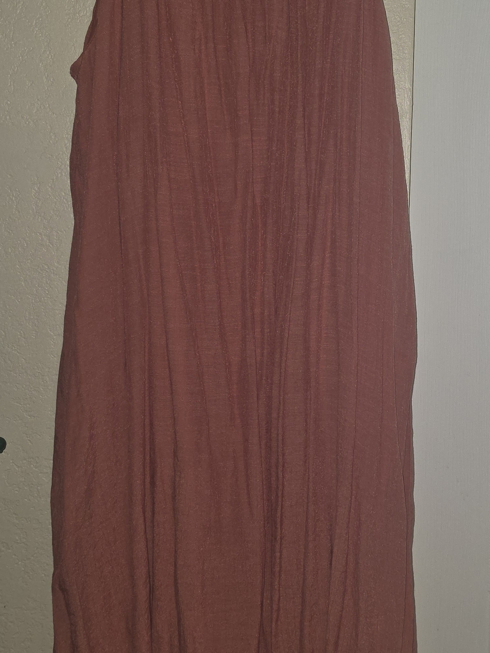 Luxology Sleeveless Maxi Dress in Rust Brown